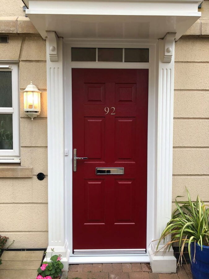 Red Colonial Rockdoor Composite Door