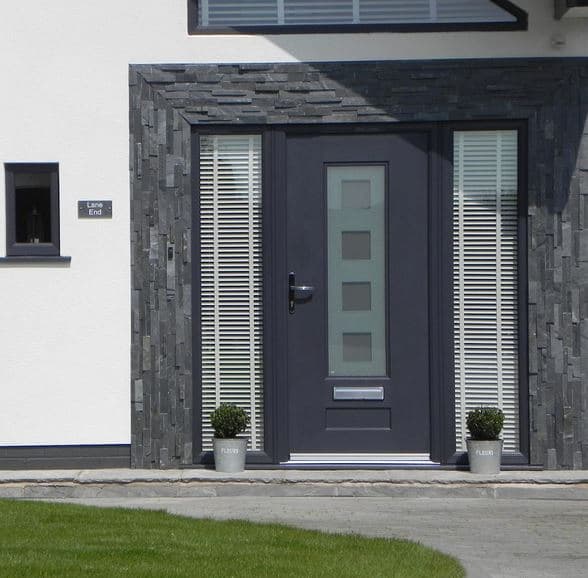 Anthracite Grey Vogue Cube Composite Door