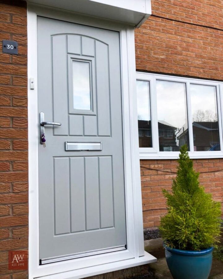 Agate Grey English Cottage Rockdoor Composite Door