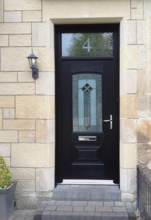 Black Portland Beacon Rockdoor Composite Door