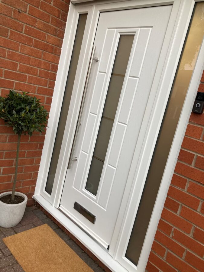 White Vermont Continuity Rockdoor Composite Door
