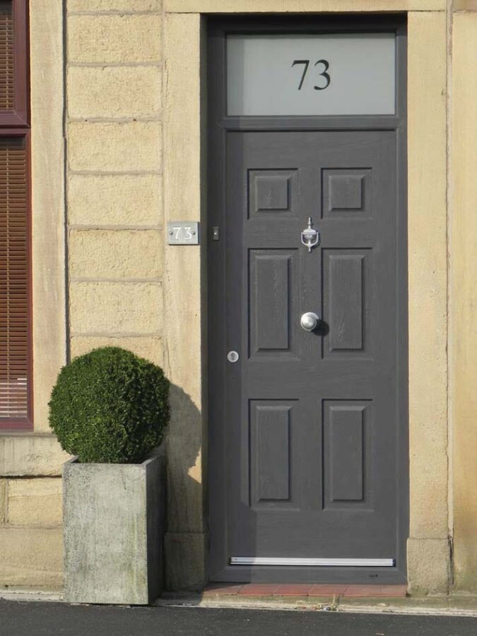 Anthracite Grey Colonial Composite Door