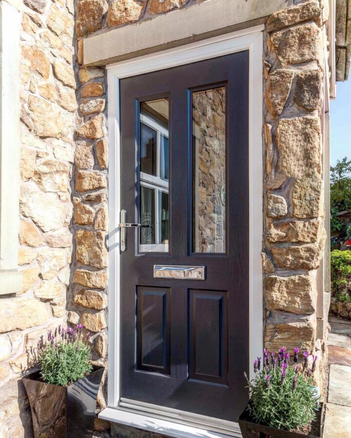 Anthracite Grey Jacobean Rockdoor Composite Door