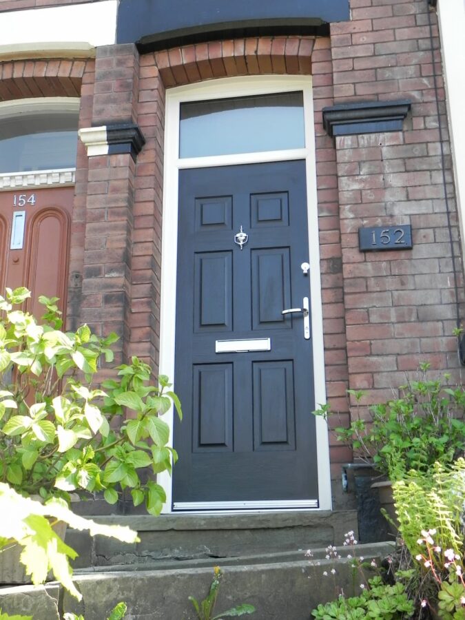 Anthracite Grey Colonial Rockdoor Composite Door