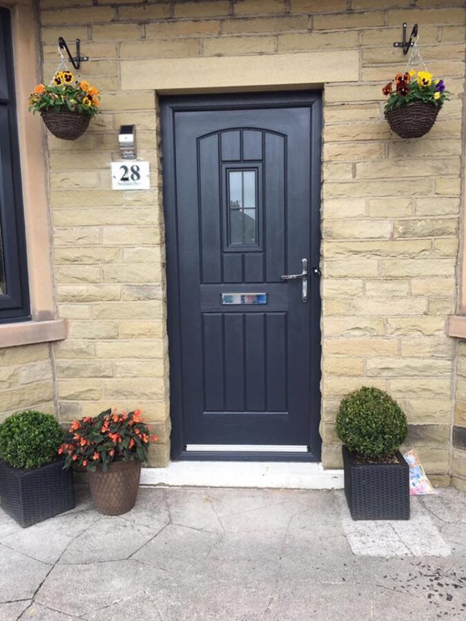 Anthracite Grey English Cottage Rockdoor Composite Door