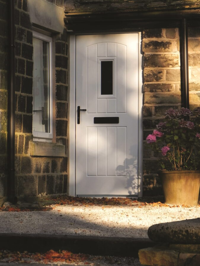 White English Cottage Rockdoor Composite Door