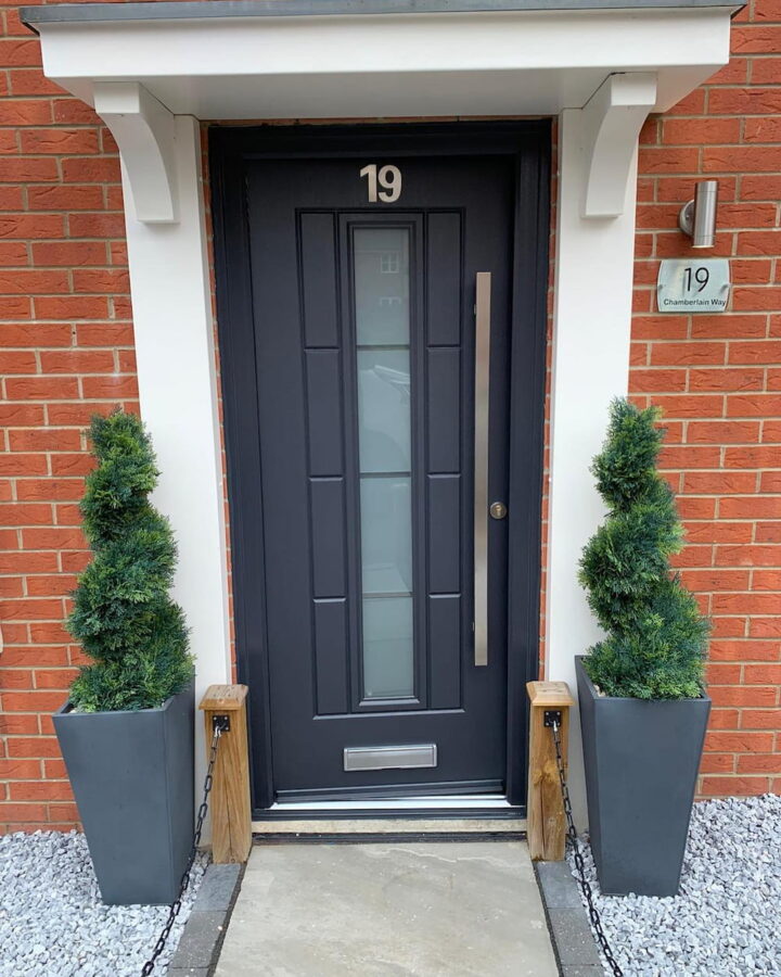 Anthracite Grey Vermont Continuity Rockdoor Composite Door