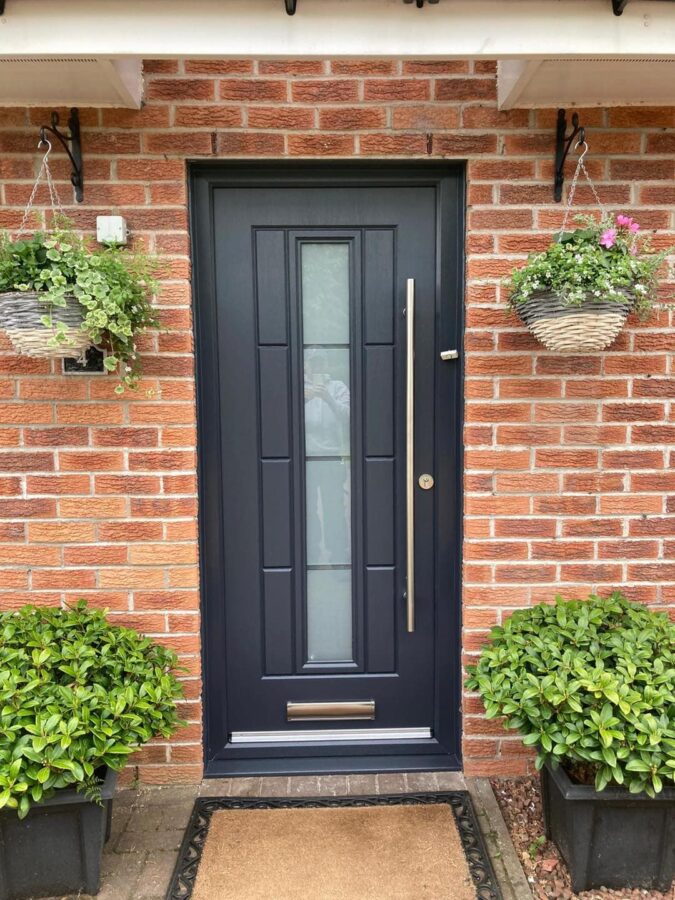Anthracite Grey Vermont Continuity Rockdoor Composite Door