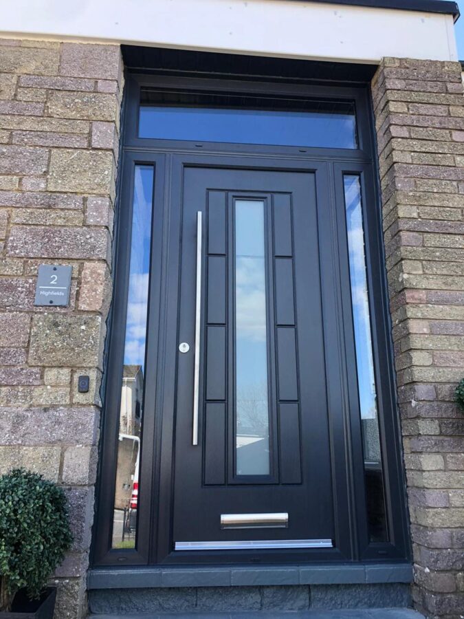 Anthracite Grey Vermont Rockdoor Composite Door