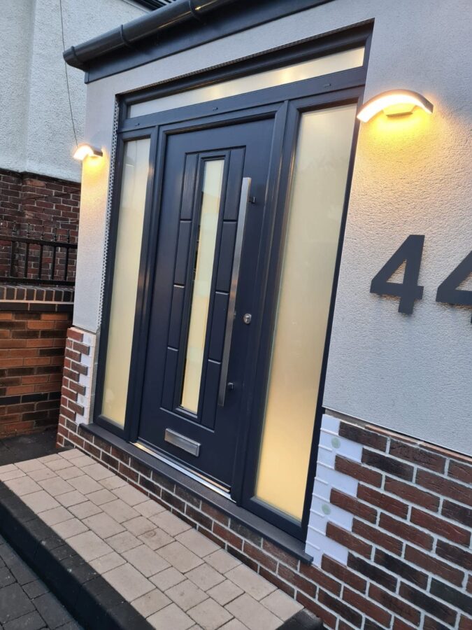 Anthracite Grey Vermont Shade Rockdoor Composite Door