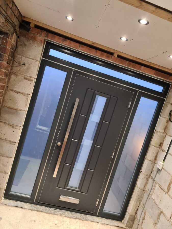 Anthracite Grey Vermont Shade Rockdoor Composite Door