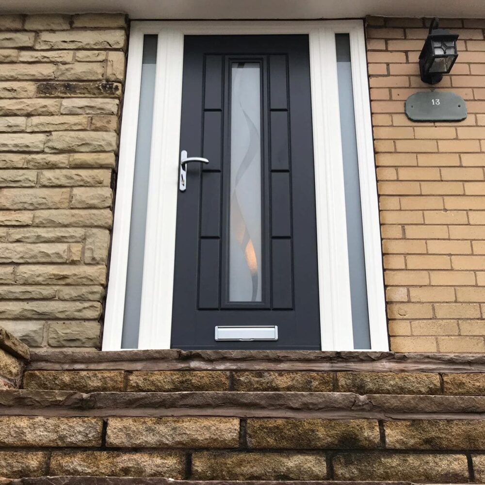 Black Vermont Haze Composite Door