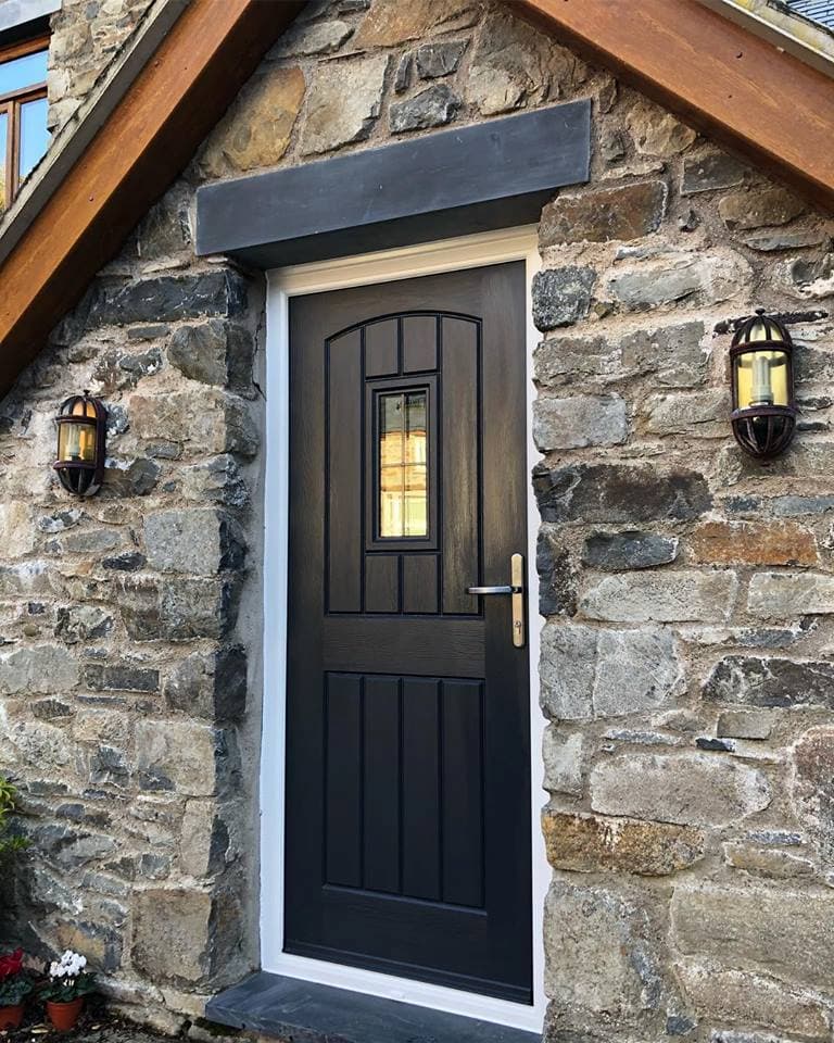 Black English Cottage Composite Door