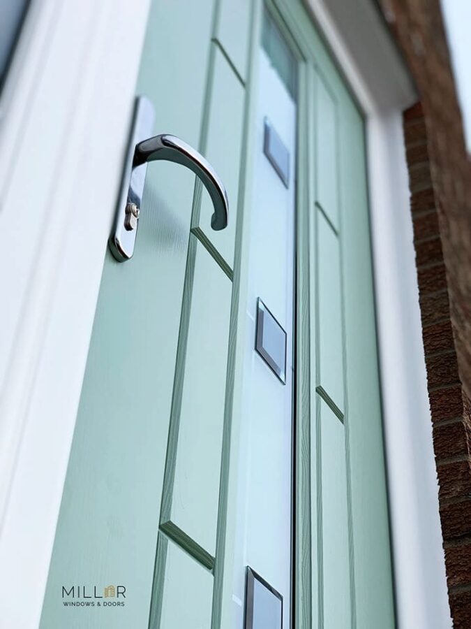 Chartwell Green Vermont Grey Shades Rockdoor Composite Door
