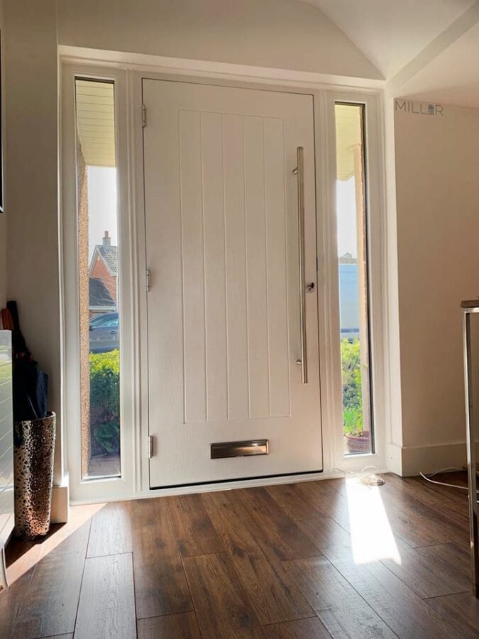 White Indiana Rockdoor Composite Door
