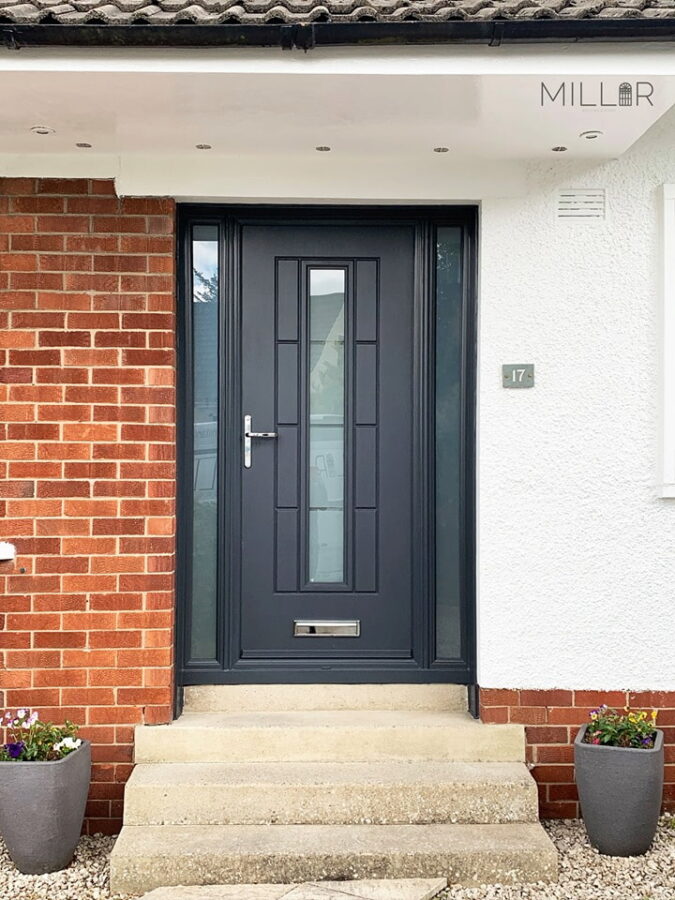 Anthracite Grey Vermont Continuity Rockdoor Composite Door