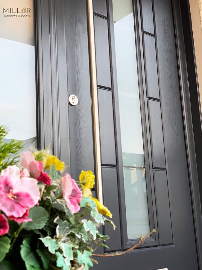 Anthracite Grey Vermont Continuity Rockdoor Composite Door