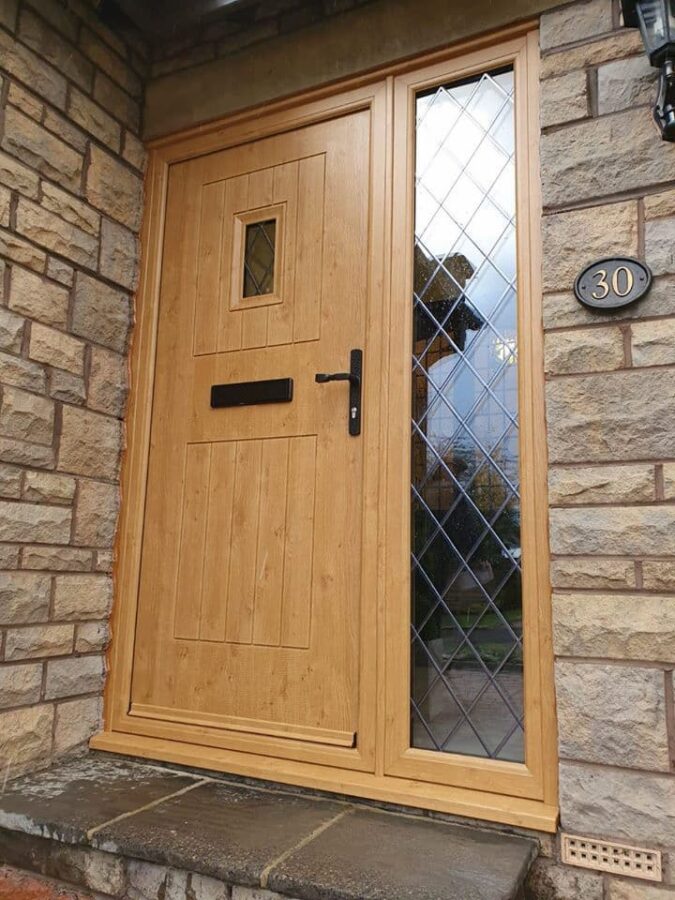Irish Oak Cottage Spy View Rockdoor Composite Door