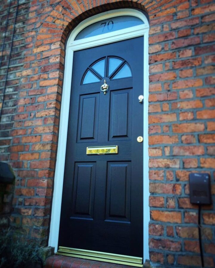 Black Carolina Rockdoor Composite Door