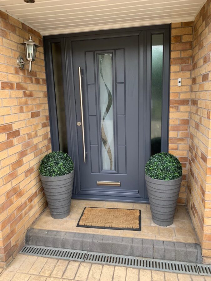 Slate Grey Vermont Haze Rockdoor Composite Door