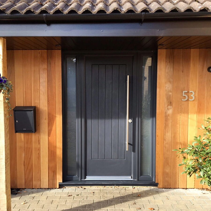 Anthracite Grey Indiana Rockdoor Composite Door