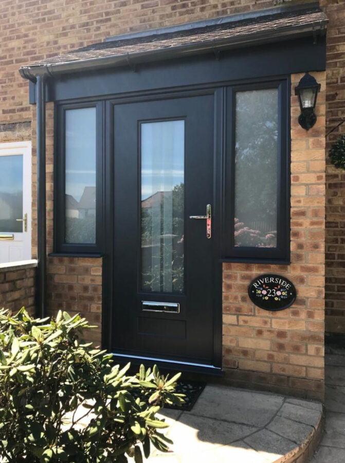 Black Vogue Archer Rockdoor Composite Door