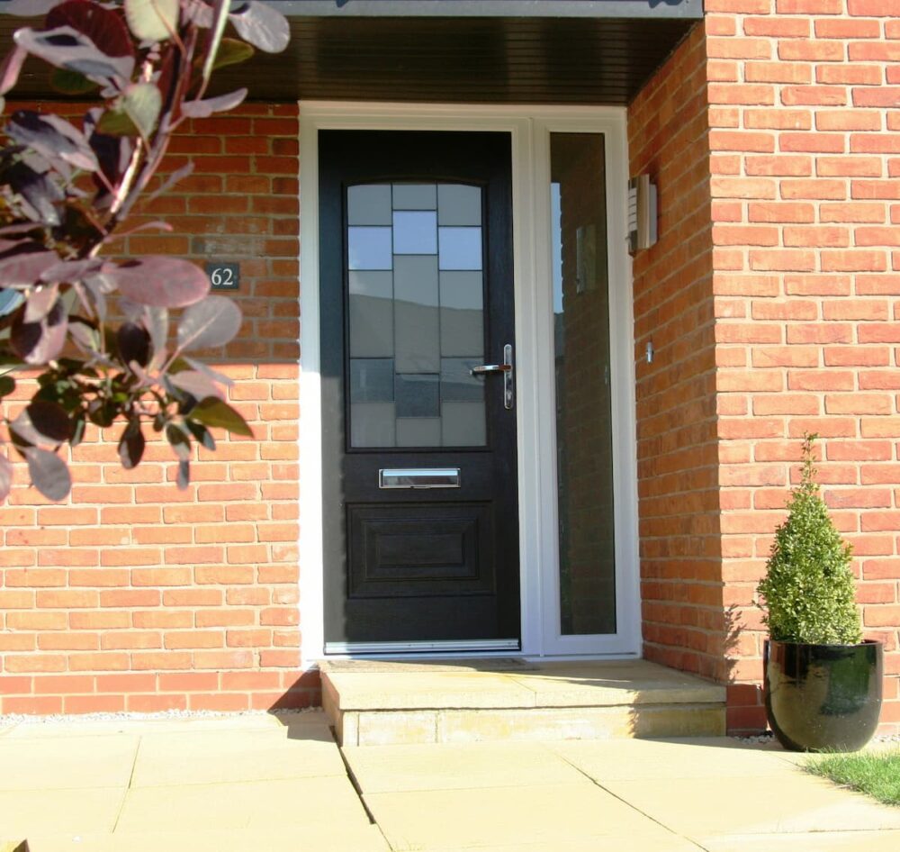 Black Portland Horizon Composite Door