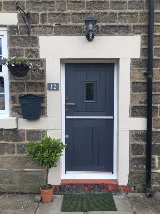 Slate Grey Stable Spy View Rockdoor Composite Door