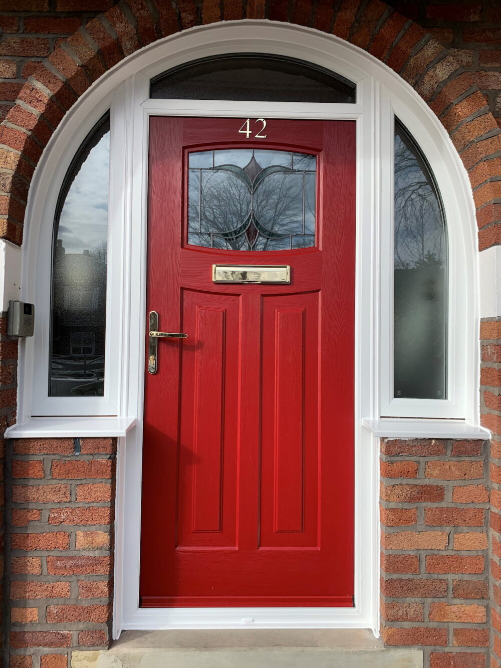 Ruby Red Newark Jubilee Composite Door