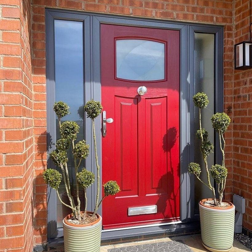 Red Newark Iris Rockdoor Composite Door