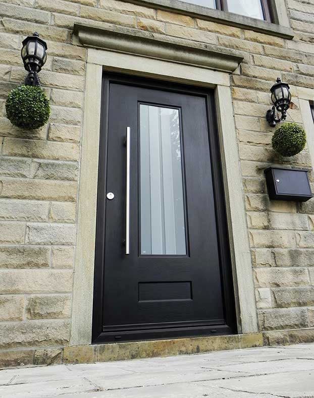Black Vogue Archer Rockdoor Composite Door