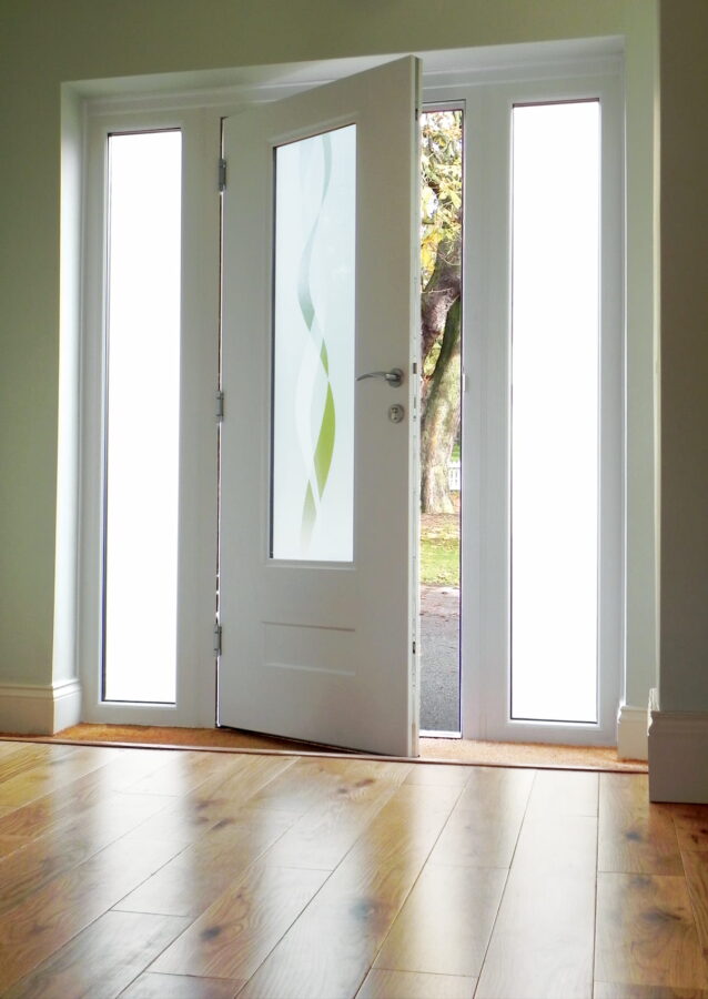 White Vogue Haze Rockdoor Composite Door