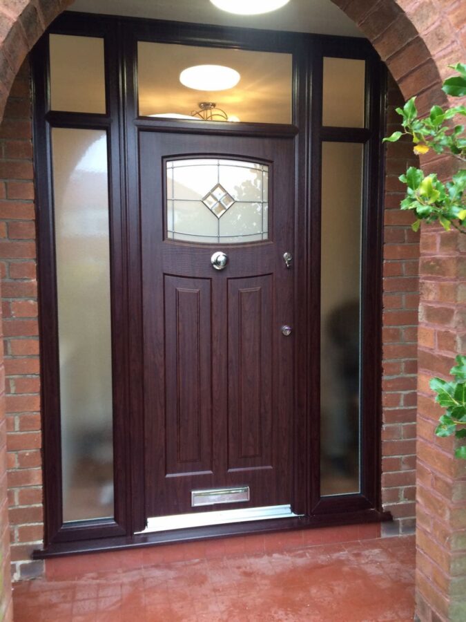 Rosewood Newark Brightstar Rockdoor Composite Door