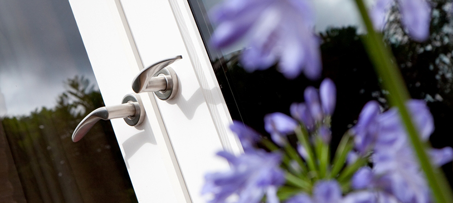 White Composite French Door