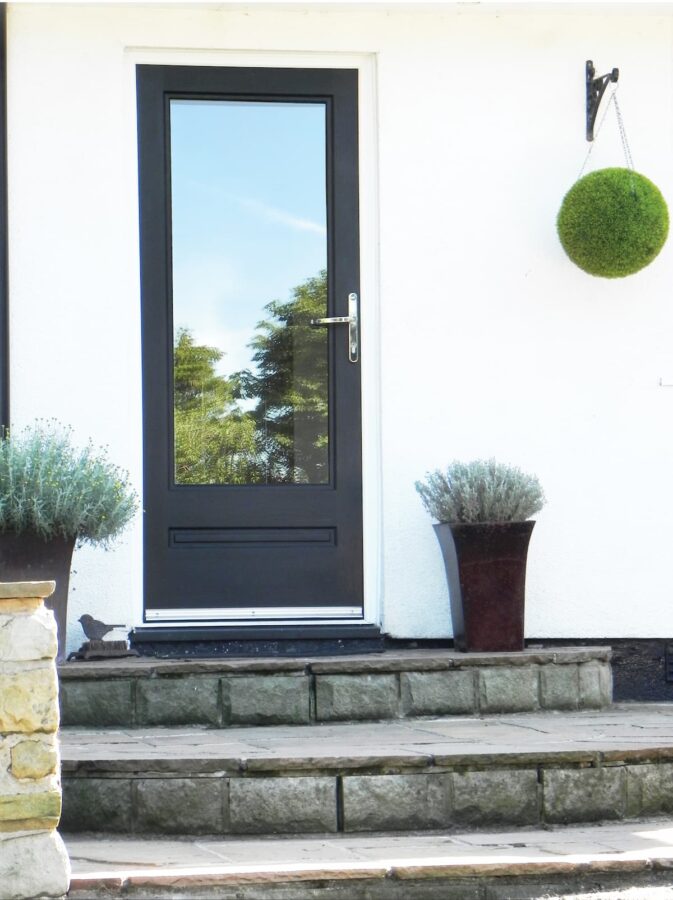 Black Classic Rockdoor Composite Door