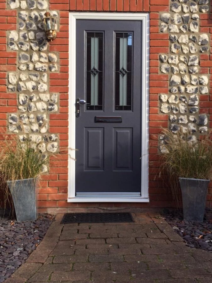 Slate Grey Jacobean Summit Rockdoor Composite Door