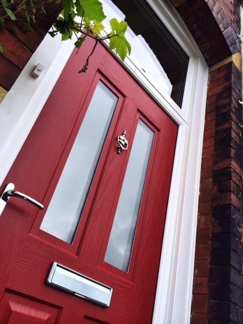 Ruby Red Jacobean Composite Door