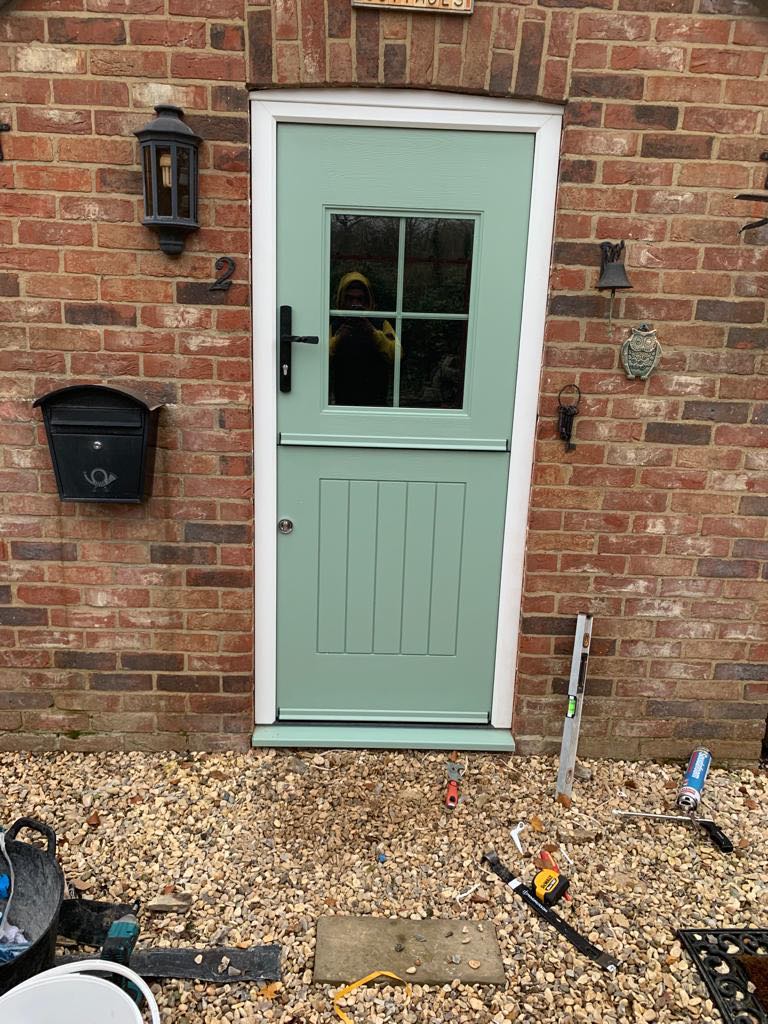 Chartwell Green Stable View Light Composite Door