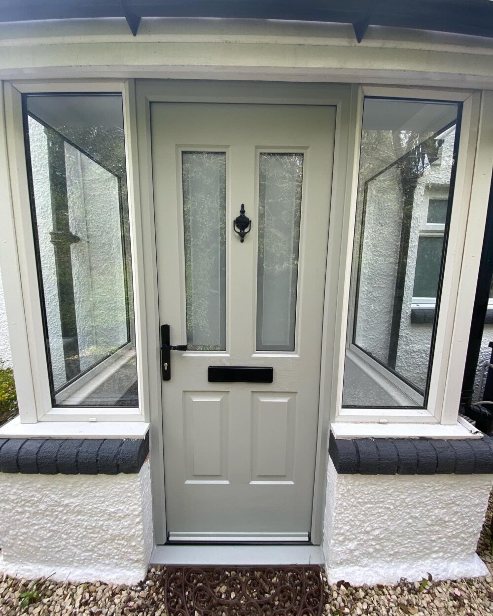 Agate Grey Jacobean Border Composite Door