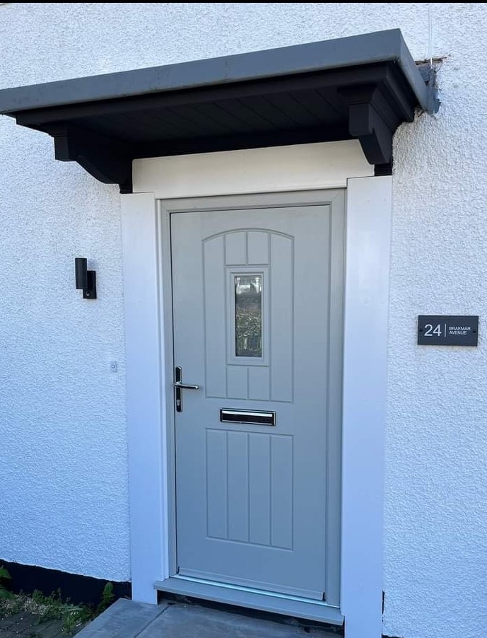 Anthracite Grey Cottage Spy Composite Door