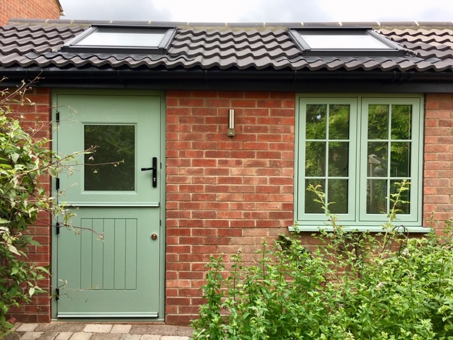 Chartwell Green Stable View Light Composite Door