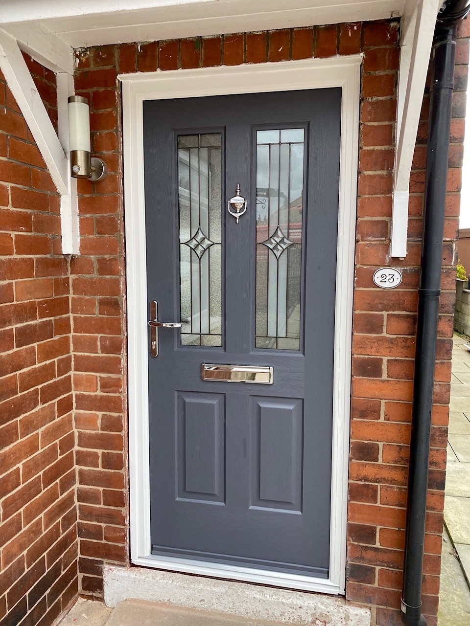 Slate Grey Jacobean Summit Composite Door