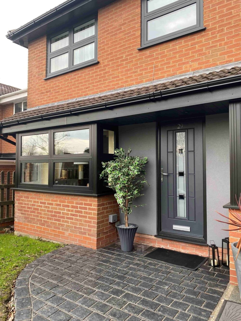 Anthracite Grey Vermont Grey Shades Composite Door
