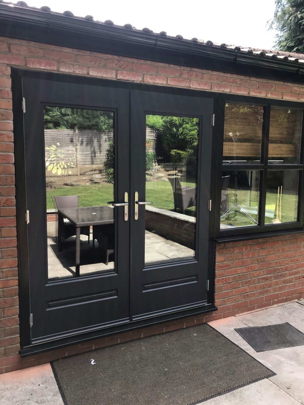 Black Classic Composite French Doors