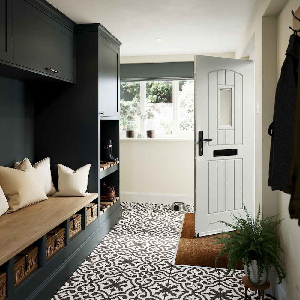 english cottage hallway